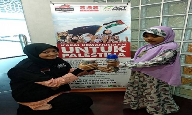 Bocah SD Sumbang Dana Tuk Warga Pelestina