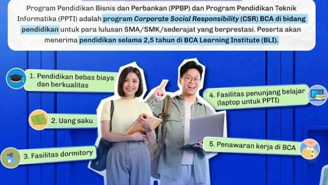 BCA Tawarkan Pendidikan Gratis dan Peluang Karier melalui Beasiswa PPBP-PPTI 2027