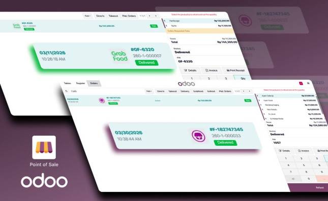 Odoo Integrasikan GrabFood dan GoFood untuk Percepat Transformasi Digital F&B Indonesia