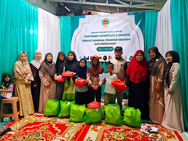 Wujud Nyata Pilar Sosial ESG, PT Pegadaian CPS Pondok Aren Kolaborasi Bersama Sahabat Berbagi Tangsel Gelar Santunan Yatim dan Dhuafa