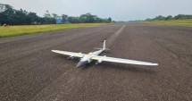 Uji terbang pesawat Trinity F90+. (Foto: Humas BRIN)