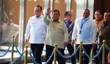 Kepala BRIN, Arif Satria bersama Mendiktisaintek, Brian Yuliarto saat mendampingi Presiden Prabowo Subianto dalam Sarasehan Kebangsaan Konvensi Sains, Teknologi, dan Industri Indonesia (KSTI) 2026