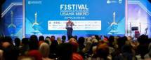 Pembukaan Festival Kemudahan dan Pelindungan Usaha Mikro di Gedung Smesco Indonesia, Jakarta, Senin (29/6)