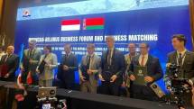 Penandatanganan MoU Indonesia Commodity & Derivatives Exchange (ICDX) dengan Belarus Universal Commodity Exchange (BUCE).