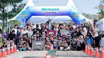Gelaran pushbike di Metland Cikarang