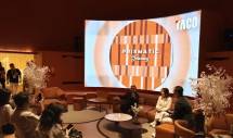 instalasi imersif bertajuk "Prismatic Journey", sebuah karya kolaboratif TACO bersama Helen Agustine Studio.