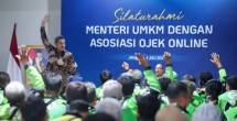 Silahturahmi Menteri UMKM dengan Asosiasi Ojek Online