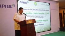 Menperin Airlangga Hartarto dalam kunjungan kerjanya ke PT RAPP di Riau, Pekanbaru (Foto: Humas)