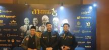 Foto kiri - kanan Founder Cinta Quran Foundation, Ustadz Fatih Karim bersama Artis Ivan Gunawan saat sesi paparan program wakaf 99 Masjid