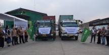 Pelepasan ekspor kopi dari Gudang SRG KAI-ASLI Gedebage, Bandung, menuju Tiongkok dan Maroko pada Kamis (16/7).