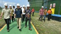 Menteri Jonan saat peresmian PLTBg Berbasis Limbah Cair Kelapa Sawit