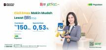 Makin Praktis! Kini Cicil Emas Bisa Langsung Lewat Aplikasi BRImo