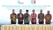 Penandatanganan PT SMI dan Pemerintah Kabupaten Tanggamus,