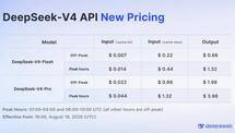 DeepSeek Perbarui Harga API V4: Ada Tarif Puncak dan Luar Puncak, Berlaku 16 Agustus 2026