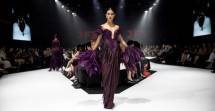 Erjohn Dela Serna membawakan koleksi Liquid Reverie, pada BRI JF3 Fashion Festival 2026.