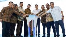 Groundbreaking Hunian MBR di Manggarai, pada Jumat (21/8/2026).