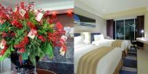 Suasana tahun baru Cina di lobby Hotel Holiday Inn Express Jiexpo. (Dok. Industry.co.id)