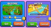 Super Bear Adventure hardcore mode before after comparison
