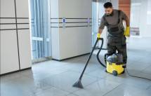 Mesin cleaning industri jet cleaner dan floor scrubber Karcher untuk pabrik dan gudang di Indonesia 