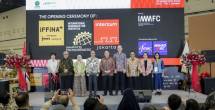 Peresmian Indonesia Materials, Manufacturing & Furniture Connect (IMMFC) di Nusantara International Convention Exhibition (NICE), PIK 2, Jakarta.