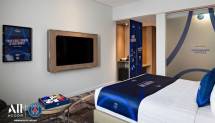 Matuidi's Family Game Room, kamar bertema Paris Saint-Germain di Novotel Jakarta Mangga Dua Square.