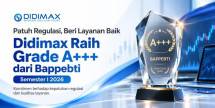 Didimax Raih Grade A+++ Bappebti Semester I 2026.