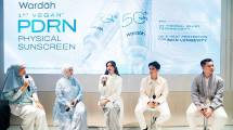 Sesi Talkshow pada Peluncuran Wardah PDRN Sunscreen Barrier Longevity Physical Sun Ampoule SPF 50+ PA++++
