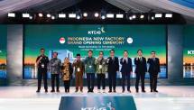 Peresmian fasilitas baru KT&G di kawasan industri PIER, Pasuruan, Jawa Timur, Selasa (6/10/2026).