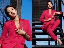 Aktris Park Shin Hye dalam balutan berlian Swarovski. (Source: Kpopchart)