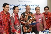 kiri ke kanan: Bonifatius Perana Citra Ketaren - Deputy Direktur MTF, Arya Suprihadi - Direktur MTF, Ignatius Susatyo Wijoyo - Direktur Utama MTF, Harjanto Tjitohardjojo - Direktur MTF, William Francis Indra - Deputy Direktur MTF. 