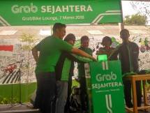 Manjakan pengemudinya Grab meresmikan Grabbike Lounge di Daan Mogot, Jakarta Barat, Rabu 7 Maret 2018 (Fadli: INDUSTRY.o.co.id)