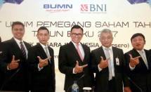 Dirut Bank BNI Achmad Baiquni (Foto Rizki Meirino)