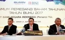 Dirut Bank BNI Achmad Baiquni (Foto Rizki Meirino)