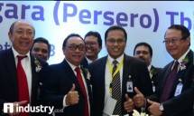 Dirut BTN Maryono dan jajaran direksi BTN (Foto Rizki Meirino/industry.co.id)