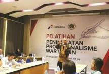 Pertamina Pelatihan kompetensi wartawan 