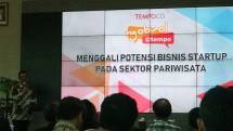 Acara Ngobrol Tempo, Menggali Potensi Bisni Startup Pada Sektor Pariwisata, pada hari Selasa (26/3). (Dina Astria/Industry.co.id)