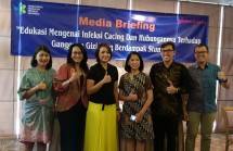 Edukasi Media bersama Combantrin, Infeksi Cacing dan Hubungannya Terhadap Gangguan Gizi Yang Berdampak Stunting. (Dok Industry.co.id)