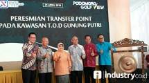 BPTJ Resmikan Transfer Point LRT Gunung Putri di Kawasan Podomoro Golf View 