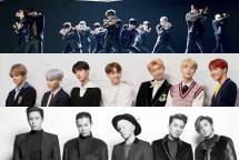 Wanna One, BTS dan BIGBANG masuk dalam 100 chart lagu boyband versi Billboard. (Foto: Allkpop)