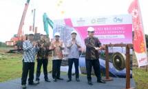 Direktur PT Jababeka Creed Residence, Handoyo Lim saat acara Ground Breaking Kawana Golf Residence (Foto: Ridwan/Industry.co.id)