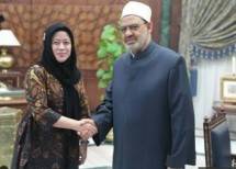 Menko PMK Puan Maharani dan Sheikh Al Azhar (Foto Jawapos.com)