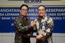 Dirut BTN Maryono dan Bachder Djohan Buddin, Direktur Utama Sucofindo (Foto Dok Industry.co.id)