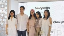 Tokopedia bersama PVRA x AVA Prologue x Kami x Raline Shah pada Senin (21/5) di Suasana Restaurant. (Dina Astria/Industry.co.id)