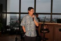 Presiden Direktur PT EMI Roy Arman Arfandy pada acara buka puasa bersama di Jakarta, Rabu (23/5/2018).