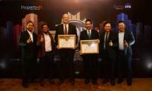 Gunawan Setyo Hadi Corporate Communication Departement Head PT Modernland Reality Tbk, (paling kiri), Sami Miettien Direktur Utama PT Mitra Sindo Sukses (Ketiga kiri), Herman Goh Direktur Jakarta Garden City (keempat kiri), dan Hyronimus Yohanes GM S