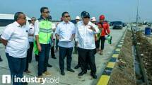 Menteri Basuki saat meninjau ruas tol Pejagan-Pemalang
