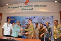 PT Perkebunan Mitra Ogan melakukan penandatanganan Kerjasama Kemitraan Penjaminan Produksi Minyak Kelapa Sawit dengan PT Kliring Berjangka Indonesia (Persero) (KBI), di Gedung RNI, Jakarta