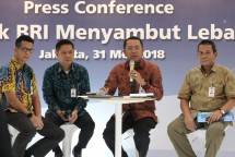 Bank BRI dalam menyambut Lebaran. (Rizki Meirino/Industry.co.id)