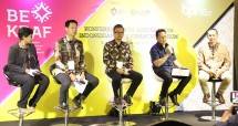 Kepala Bekraf RI, Triawan Munaf memberikan keterangan tentang Akatara. 