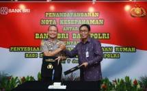 Bank BRI dan POLRI menjalin kerja sama dalam sektor pembiayaan rumah bagi para anggota POLRI. (Dok Industry.co.id)